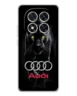 Чехол для Xiaomi Redmi Note 14 Pro с картинкой «Пантера и Audi»