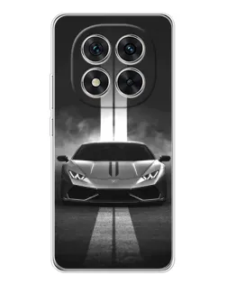 Чехол для Xiaomi Redmi Note 14 Pro с картинкой «Lamborghini симметрия дорог»