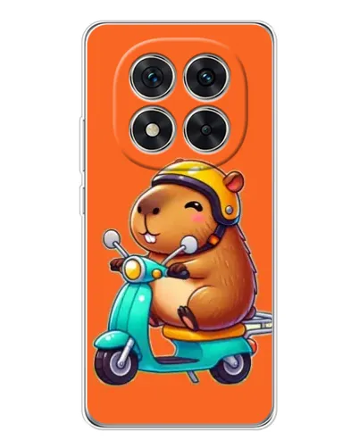 Чехол для Xiaomi Redmi Note 14 Pro с картинкой «Капибара на скутере» Чехол для Xiaomi Redmi Note 14 Pro с картинкой «Капибара на скутере»