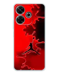 Чехол для Xiaomi Redmi Note 14 SE 5G с картинкой «Jordan Red Smoke»