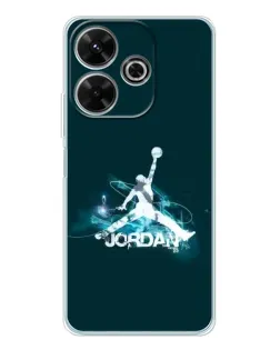 Чехол для Xiaomi Redmi Note 14 SE 5G с картинкой «Jordan Blue Fire»