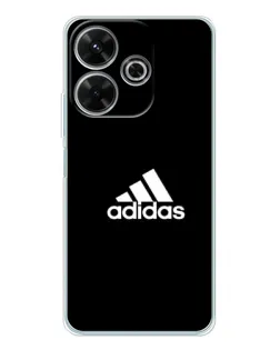 Чехол для Xiaomi Redmi Note 14 SE 5G с картинкой «Черная классика Adidas»