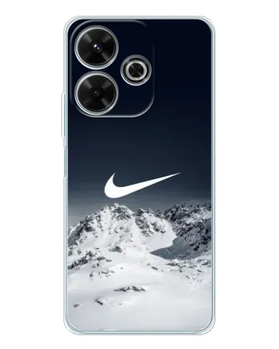 Чехол для Xiaomi Redmi Note 14 SE 5G с картинкой «Nike — зимние горы» Чехол для Xiaomi Redmi Note 14 SE 5G с картинкой «Nike — зимние горы»