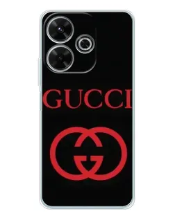 Чехол для Xiaomi Redmi Note 14 SE 5G с картинкой «Gucci — красный логотип» Чехол для Xiaomi Redmi Note 14 SE 5G с картинкой «Gucci — красный логотип»