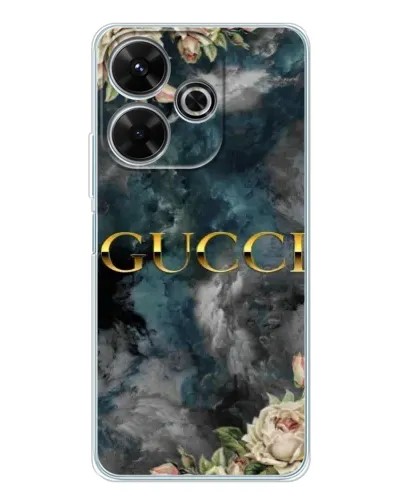 Чехол для Xiaomi Redmi Note 14 SE 5G с картинкой «Абстрактные цветы Gucci» Чехол для Xiaomi Redmi Note 14 SE 5G с картинкой «Абстрактные цветы Gucci»