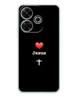 Чехол для Xiaomi Redmi Note 14 SE 5G с картинкой «Сердце - Jesus» Чехол для Xiaomi Redmi Note 14 SE 5G с картинкой «Сердце - Jesus»