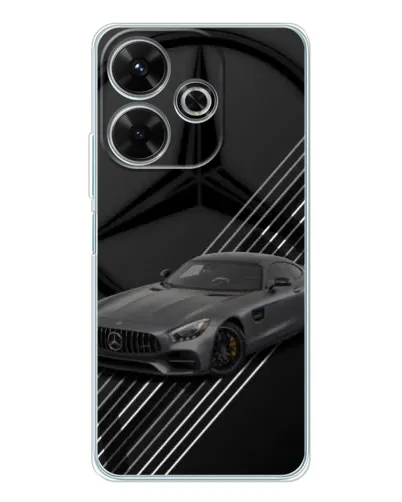 Чехол для Xiaomi Redmi Note 14 SE 5G с картинкой «Mercedes AMG — графика»