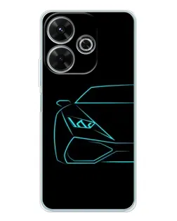 Чехол для Xiaomi Redmi Note 14 SE 5G с картинкой «Голубой силуэт Lamborghini» Чехол для Xiaomi Redmi Note 14 SE 5G с картинкой «Голубой силуэт Lamborghini»
