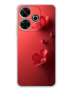 Чехол для Xiaomi Redmi Note 14 SE 5G с картинкой «Маковые соцветия»