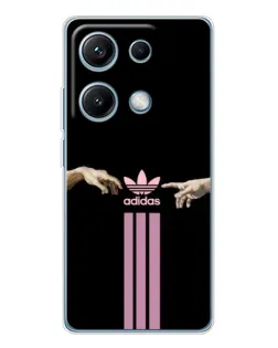 Чехол для Xiaomi Redmi Note 14S с картинкой «Adidas Hands» Чехол для Xiaomi Redmi Note 14S с картинкой «Adidas Hands»