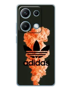 Чехол для Xiaomi Redmi Note 14S с картинкой «Оранжевый дым Adidas» Чехол для Xiaomi Redmi Note 14S с картинкой «Оранжевый дым Adidas»