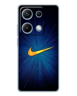 Чехол для Xiaomi Redmi Note 14S с картинкой «Синий пульс Nike»