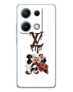 Чехол для Xiaomi Redmi Note 14S с картинкой «LV и Микки Маус» Чехол для Xiaomi Redmi Note 14S с картинкой «LV и Микки Маус»