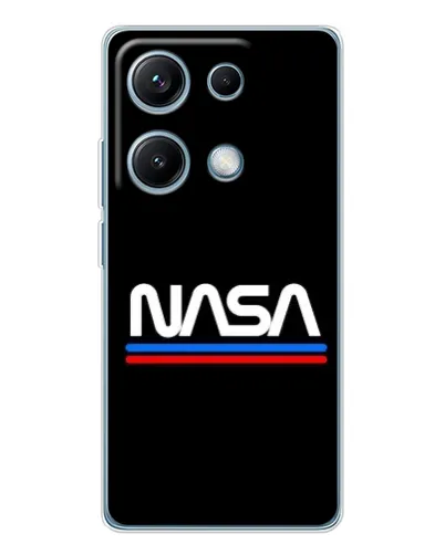 Чехол для Xiaomi Redmi Note 14S с картинкой «NASA — классика Red Blue» Чехол для Xiaomi Redmi Note 14S с картинкой «NASA — классика Red Blue»