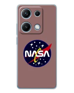 Чехол для Xiaomi Redmi Note 14S с картинкой «NASA — ретро космос» Чехол для Xiaomi Redmi Note 14S с картинкой «NASA — ретро космос»