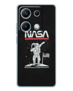 Чехол для Xiaomi Redmi Note 14S с картинкой «NASA — шагаем по Луне» Чехол для Xiaomi Redmi Note 14S с картинкой «NASA — шагаем по Луне»