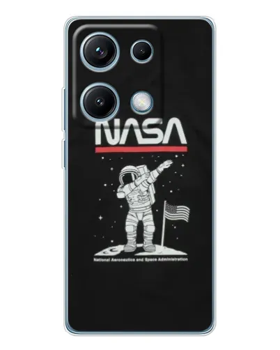 Чехол для Xiaomi Redmi Note 14S с картинкой «NASA — шагаем по Луне» Чехол для Xiaomi Redmi Note 14S с картинкой «NASA — шагаем по Луне»