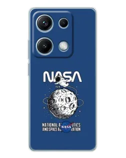 Чехол для Xiaomi Redmi Note 14S с картинкой «NASA — лунная миссия» Чехол для Xiaomi Redmi Note 14S с картинкой «NASA — лунная миссия»