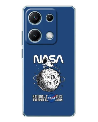 Чехол для Xiaomi Redmi Note 14S с картинкой «NASA — лунная миссия» Чехол для Xiaomi Redmi Note 14S с картинкой «NASA — лунная миссия»