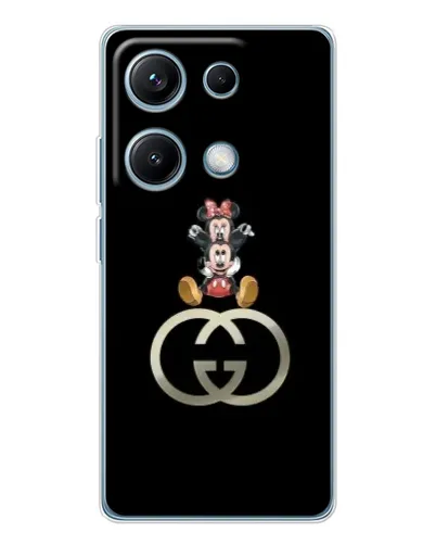 Чехол для Xiaomi Redmi Note 14S с картинкой «Минни Маус на лого» Чехол для Xiaomi Redmi Note 14S с картинкой «Минни Маус на лого»