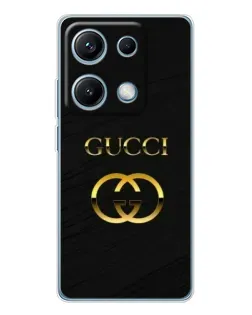 Чехол для Xiaomi Redmi Note 14S с картинкой «Золотой логотип Gucci» Чехол для Xiaomi Redmi Note 14S с картинкой «Золотой логотип Gucci»