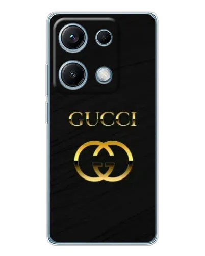 Чехол для Xiaomi Redmi Note 14S с картинкой «Золотой логотип Gucci» Чехол для Xiaomi Redmi Note 14S с картинкой «Золотой логотип Gucci»