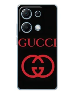 Чехол для Xiaomi Redmi Note 14S с картинкой «Gucci — красный логотип» Чехол для Xiaomi Redmi Note 14S с картинкой «Gucci — красный логотип»