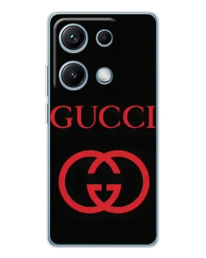 Чехол для Xiaomi Redmi Note 14S с картинкой «Gucci — красный логотип» Чехол для Xiaomi Redmi Note 14S с картинкой «Gucci — красный логотип»