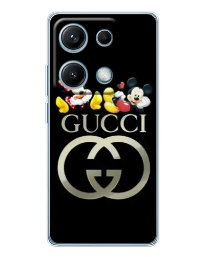 Чехол для Xiaomi Redmi Note 14S с картинкой «Gucci — герои Disney» Чехол для Xiaomi Redmi Note 14S с картинкой «Gucci — герои Disney»