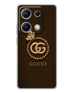 Чехол для Xiaomi Redmi Note 14S с картинкой «Gucci — золотая бабочка» Чехол для Xiaomi Redmi Note 14S с картинкой «Gucci — золотая бабочка»