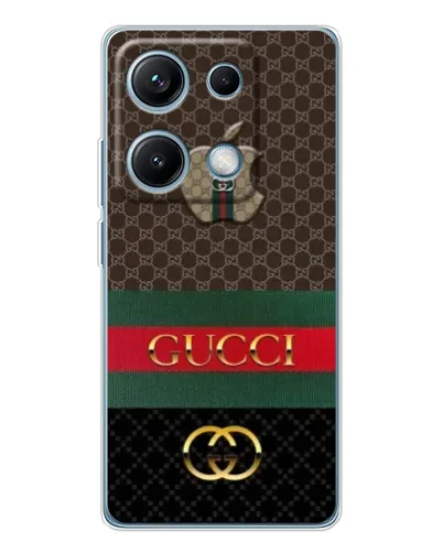 Чехол для Xiaomi Redmi Note 14S с картинкой «Gucci — брендированный десерт» Чехол для Xiaomi Redmi Note 14S с картинкой «Gucci — брендированный десерт»