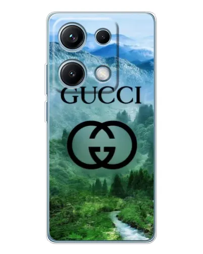 Чехол для Xiaomi Redmi Note 14S с картинкой «Gucci — горный пейзаж» Чехол для Xiaomi Redmi Note 14S с картинкой «Gucci — горный пейзаж»