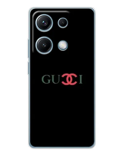 Чехол для Xiaomi Redmi Note 14S с картинкой «Gucci — красный градиент» Чехол для Xiaomi Redmi Note 14S с картинкой «Gucci — красный градиент»