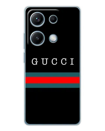 Чехол для Xiaomi Redmi Note 14S с картинкой «Gucci — красный пояс» Чехол для Xiaomi Redmi Note 14S с картинкой «Gucci — красный пояс»