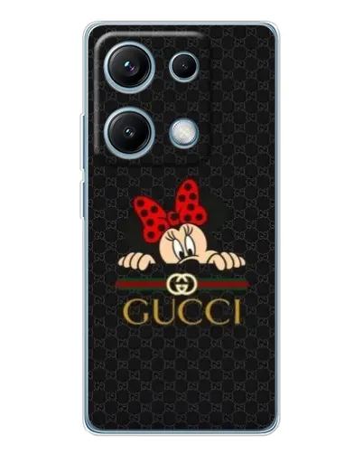 Чехол для Xiaomi Redmi Note 14S с картинкой «Минни Маус Gucci — черный» Чехол для Xiaomi Redmi Note 14S с картинкой «Минни Маус Gucci — черный»