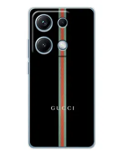 Чехол для Xiaomi Redmi Note 14S с картинкой «Gucci — строгая линия» Чехол для Xiaomi Redmi Note 14S с картинкой «Gucci — строгая линия»
