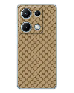 Чехол для Xiaomi Redmi Note 14S с картинкой «Gucci — классический беж» Чехол для Xiaomi Redmi Note 14S с картинкой «Gucci — классический беж»