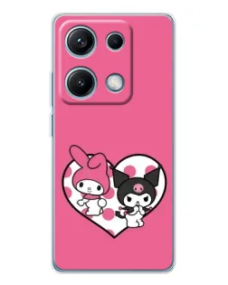 Чехол для Xiaomi Redmi Note 14S с картинкой «Kuromi и My Melody» Чехол для Xiaomi Redmi Note 14S с картинкой «Kuromi и My Melody»