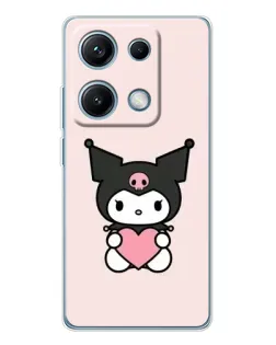 Чехол для Xiaomi Redmi Note 14S с картинкой «Kuromi и сердце» Чехол для Xiaomi Redmi Note 14S с картинкой «Kuromi и сердце»