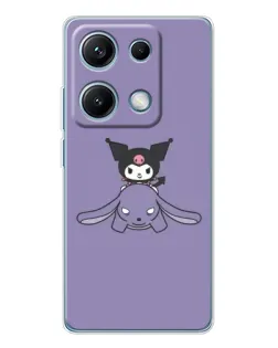 Чехол для Xiaomi Redmi Note 14S с картинкой «Kuromi на лиловом фоне» Чехол для Xiaomi Redmi Note 14S с картинкой «Kuromi на лиловом фоне»