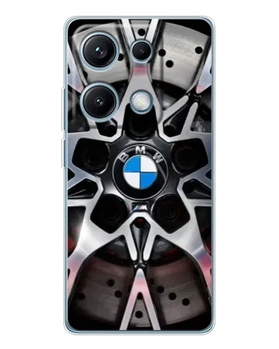 Чехол для Xiaomi Redmi Note 14S с картинкой «BMW — деталь диска»