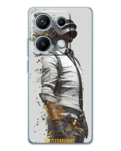 Чехол для Xiaomi Redmi Note 14S с картинкой «PUBG — боец в пыли» Чехол для Xiaomi Redmi Note 14S с картинкой «PUBG — боец в пыли»