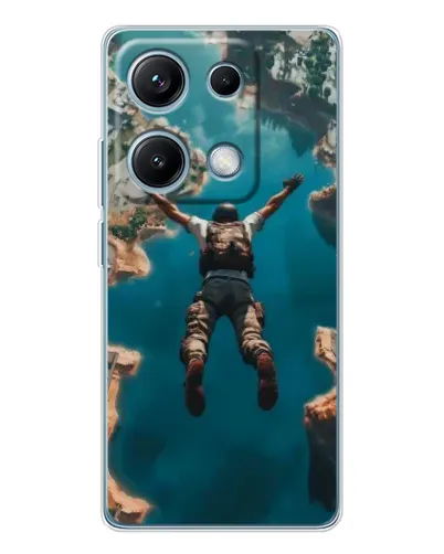 Чехол для Xiaomi Redmi Note 14S с картинкой «PUBG — свободное падение» Чехол для Xiaomi Redmi Note 14S с картинкой «PUBG — свободное падение»