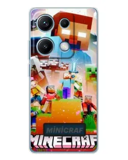 Чехол для Xiaomi Redmi Note 14S с картинкой «Minecraft герои игры» Чехол для Xiaomi Redmi Note 14S с картинкой «Minecraft герои игры»