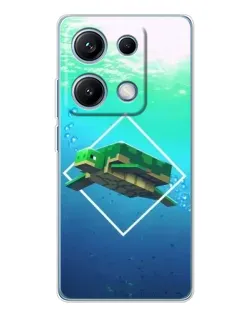Чехол для Xiaomi Redmi Note 14S с картинкой «Черепаха Minecraft» Чехол для Xiaomi Redmi Note 14S с картинкой «Черепаха Minecraft»