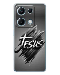 Чехол для Xiaomi Redmi Note 14S с картинкой «Надпись Jesus Graffiti» Чехол для Xiaomi Redmi Note 14S с картинкой «Надпись Jesus Graffiti»