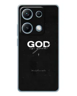 Чехол для Xiaomi Redmi Note 14S с картинкой «GOD — Бог над всем» Чехол для Xiaomi Redmi Note 14S с картинкой «GOD — Бог над всем»