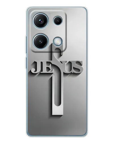 Чехол для Xiaomi Redmi Note 14S с картинкой «Металлический крест Jesus» Чехол для Xiaomi Redmi Note 14S с картинкой «Металлический крест Jesus»