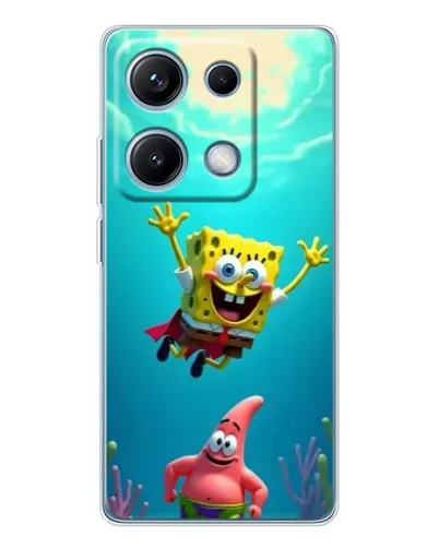 Чехол для Xiaomi Redmi Note 14S с картинкой «Спанч Боб под водой» Чехол для Xiaomi Redmi Note 14S с картинкой «Спанч Боб под водой»