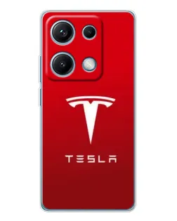Чехол для Xiaomi Redmi Note 14S с картинкой «Tesla Red Classic»